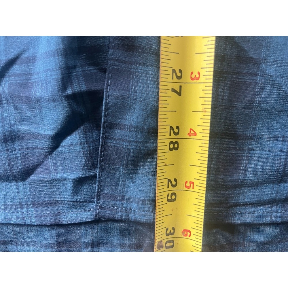 Men's Orvis Tech Shirt Blue Short Sleeve Pocket Collared Shirt Size XL - Picture 5 of 7